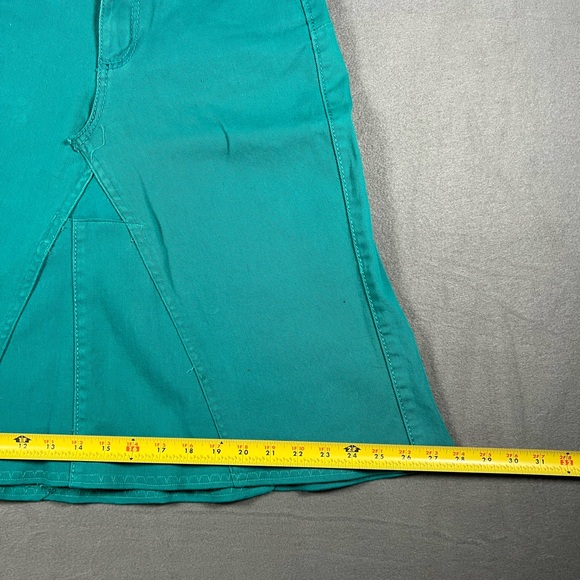 Wrangler Western custom teal denim jeans skirt women size 5 - Picture 8 of 8